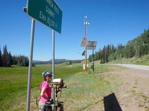 GDMBR: Notice the remote weather station. There were some really good wind gusts up there.